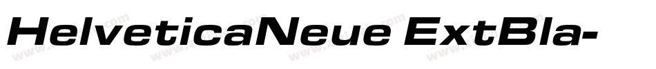 HelveticaNeue ExtBla字体转换